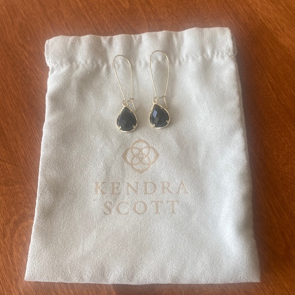 Kendra Scott Jewelry - Kendra Scott new without tags black and gold colored dangling earrings